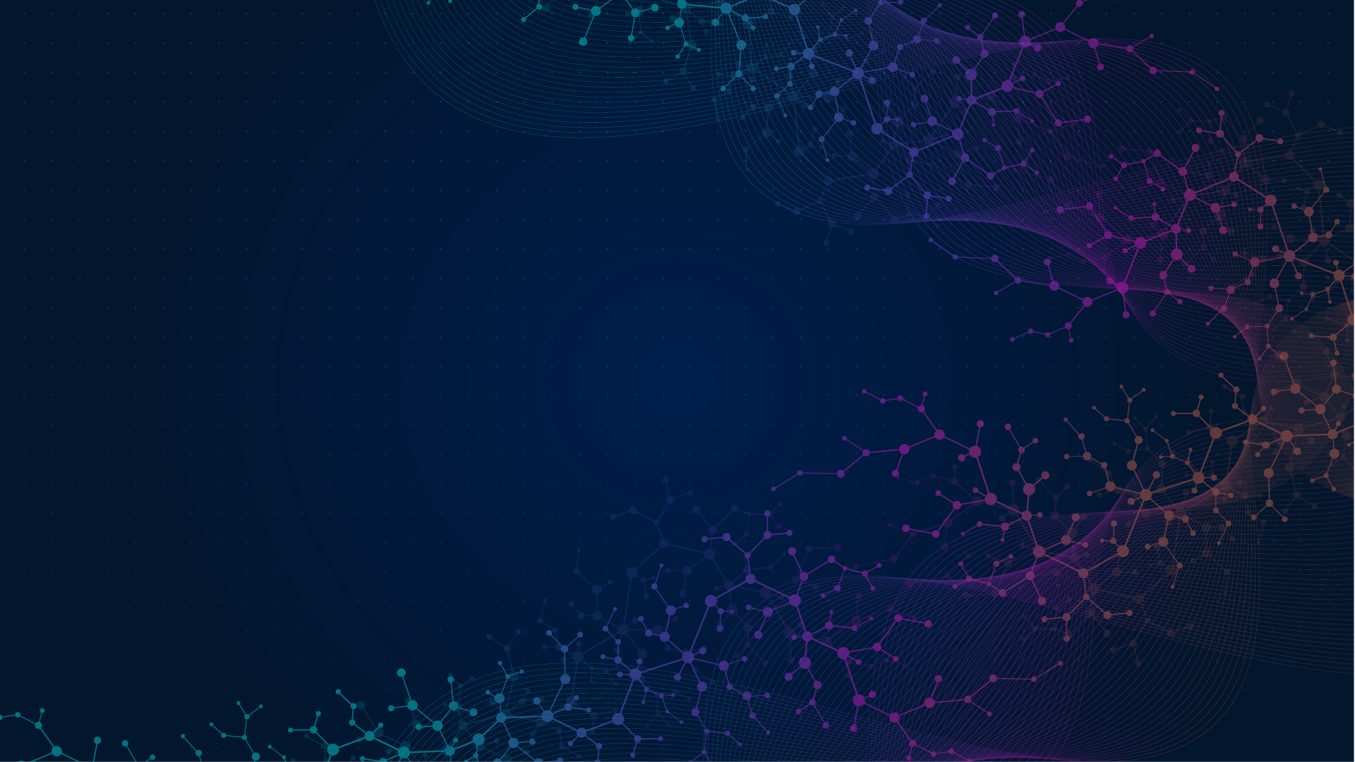 connected shapes on a dark blue background